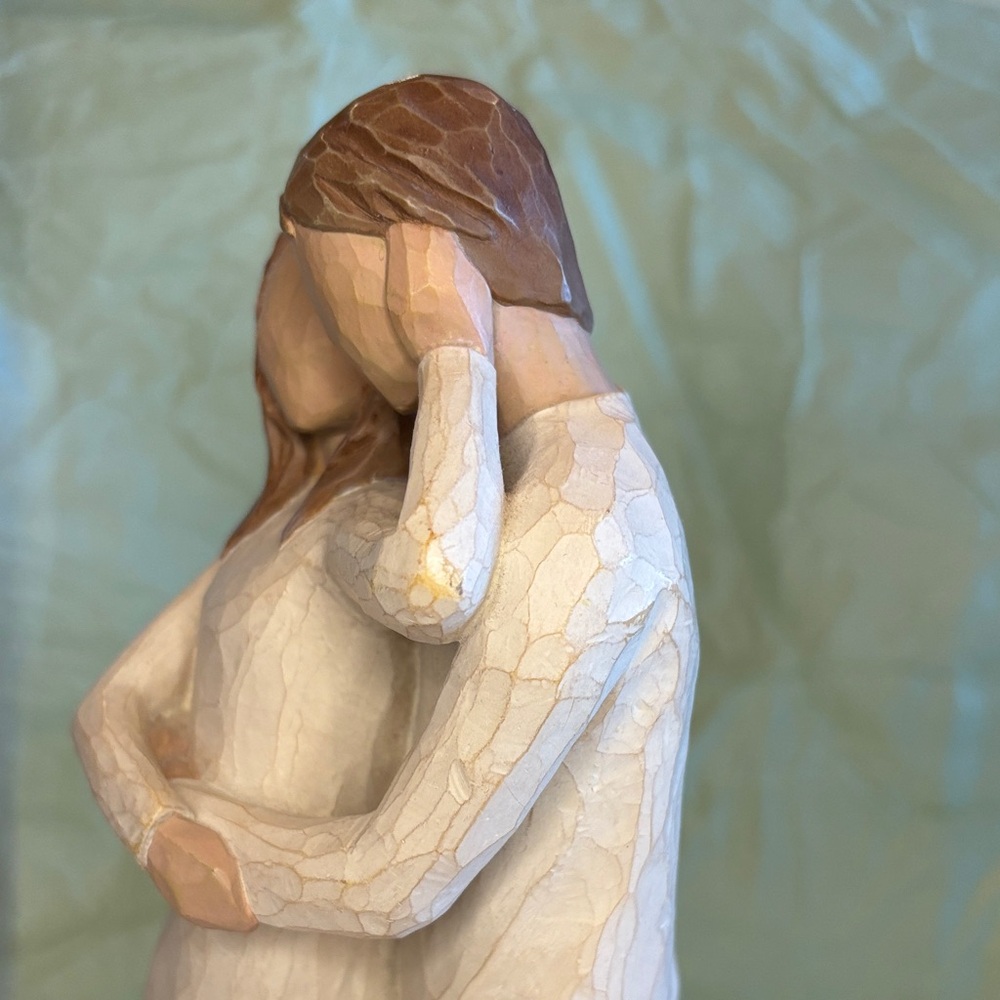 Willow Tree Embrace Sculpture - Together 2000 Cream, Brown - Picture 11 of 17